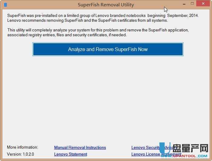 Superfish联想自带软件卸载器1.0.2.0绿色版下